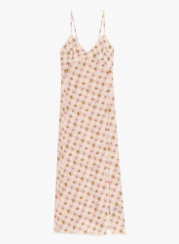 Robe longue à bretelles imprimée ZADIG&VOLTAIRE Jaune